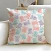 Floral Texture Cushion Cover Soft  EasyWash Pillow Case  Versatile for Couch Bed Travel and Office