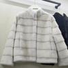 European Mink Stand-Up Collar Fur Coat - Short, Warm, Versatile Winter Fashion