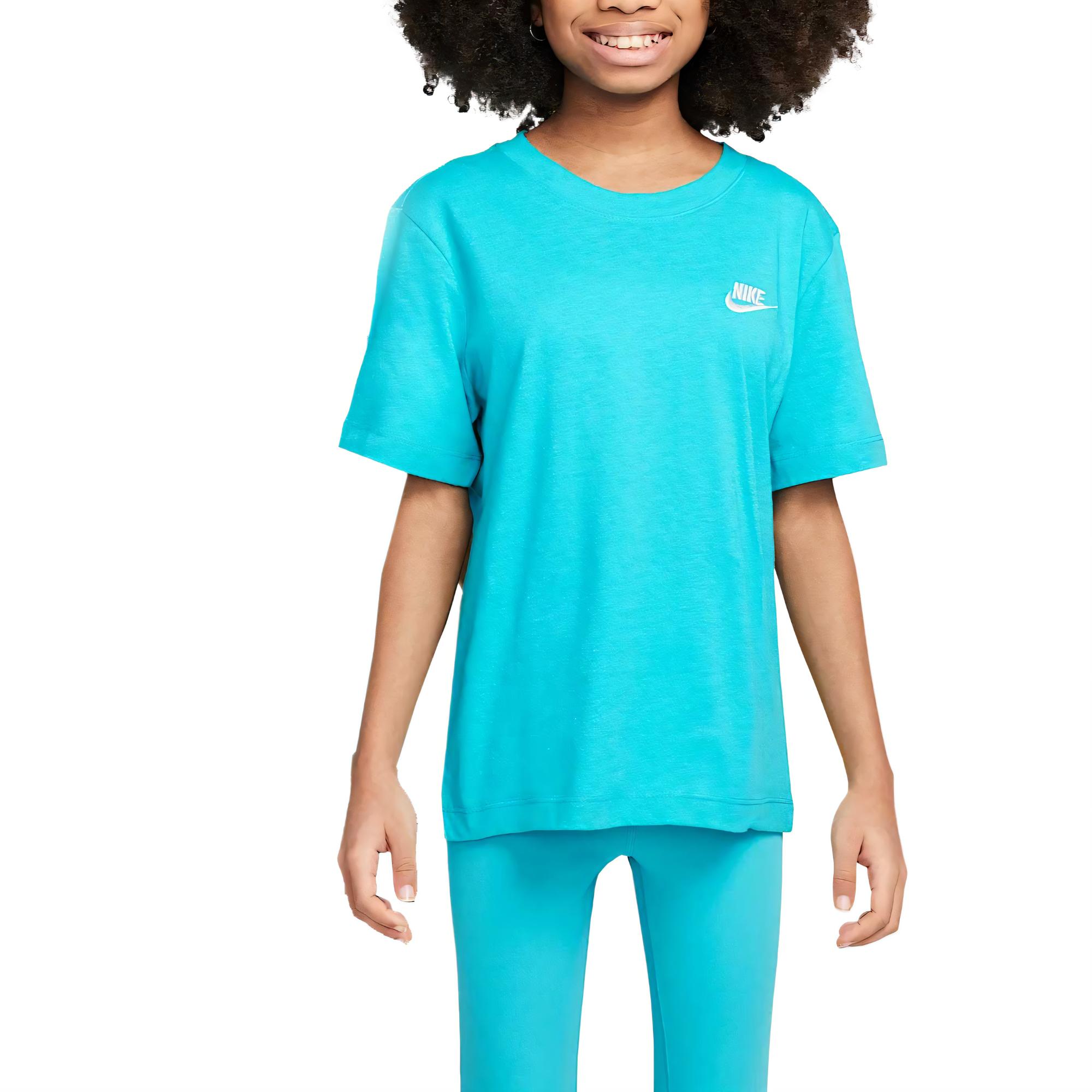 

Nike Sportswear T-Shirt SS25 Futura Comfortable Minimalist Fashionable Versatile Short Sleeve Dusty Cactus Kids Tops FZ5177-345 L