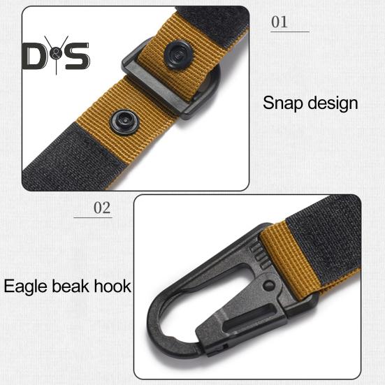 Fibbia a Nastro Multifunzione da Esterno Portatile per Impieghi Gravosi Regolabile Nastro di Fissaggio Campeggio Escursionismo Zaino Vita Appesa Fibbia a Molla