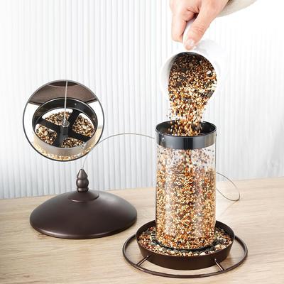 Parrot Bird Feeders Large Capacity Hanging Hummingbird Drinker Automatic Feeder Waterproof Bird Food Dispenser Yard Accessories