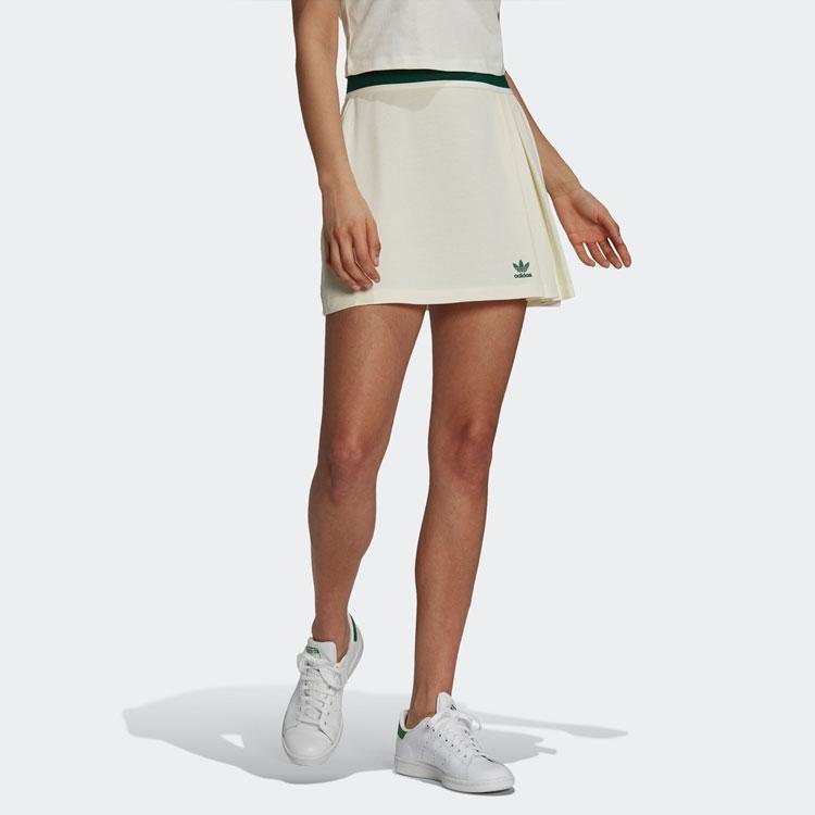 Women's Adidas Originals Casual Short Skirts Women's Jade White