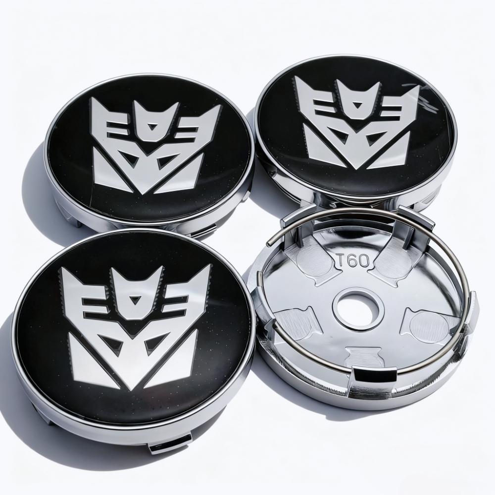

4pcs Transformers Logo Emblem Car Wheel Center Caps 60MM 56MM Wheels Hub Cap Optimus Prime Megatron Badge Rim Hubcaps Dust Cover Transformers Badge&60MM &4pcs T60 Wheel Caps
