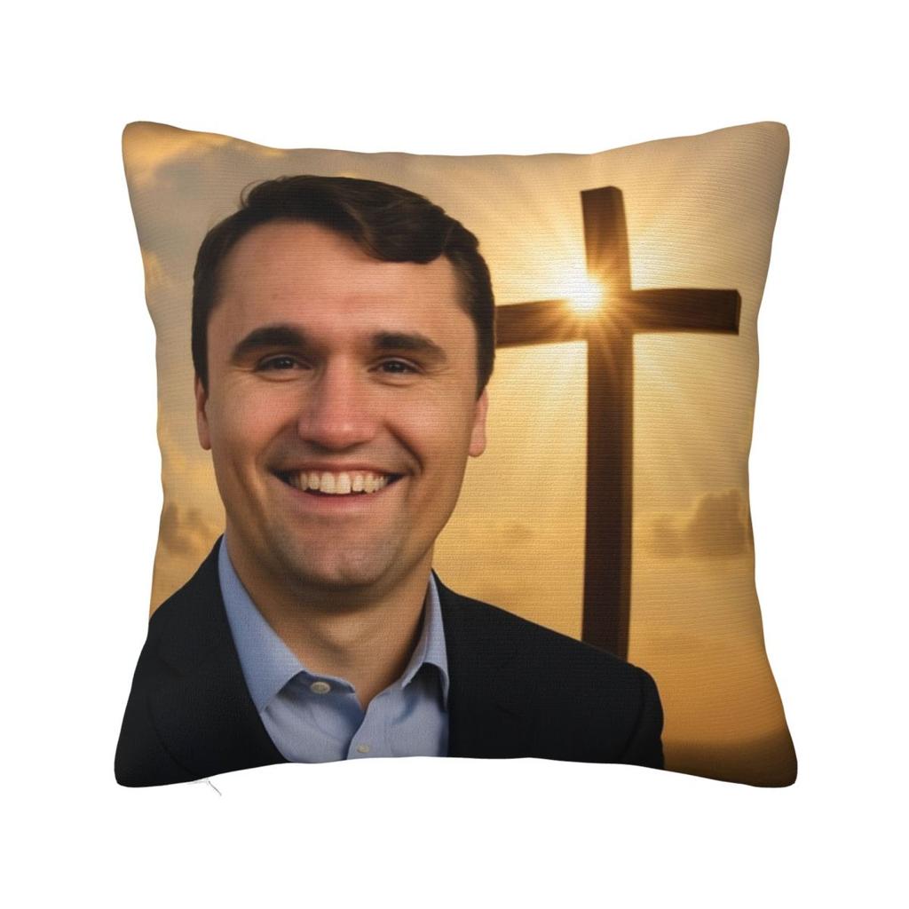 Decorative Pillowcase Charlie Kirk A True Patriot Merchandise Car Pillow Case Cover Zipper Multi Size