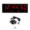 Perpetual LED Digital Wall Clock with Silent Timekeeping and Night Light for Home and Bedroom Use