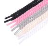 2Pcs Round Thick Rope Laces Polyester Cotton Solid Color Laces 0.8Cm Diameter 120/140/160Cm Length Bold Shoelaces