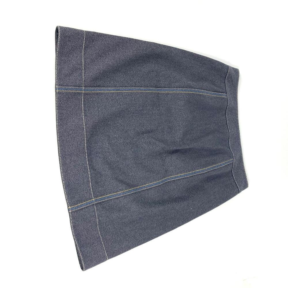 HERMES Serie logo Bottoms apparel skirt cotton blue