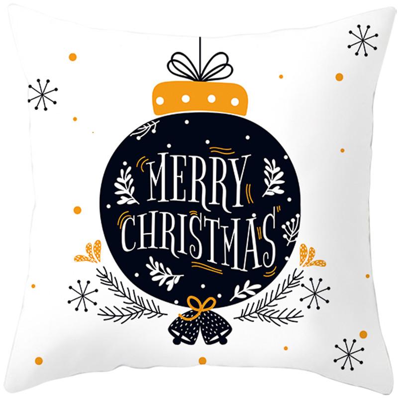 Merry Christmas holiday decoration cushion cover sofa office seat car ornaments bedroom room home  45x45cm