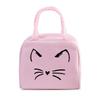 Women Men Oxford Lunch Bag Cartoon Cat Series Graphics Portable Insulated Thermal Bag School Teacher Student Lunch Box Handbag
