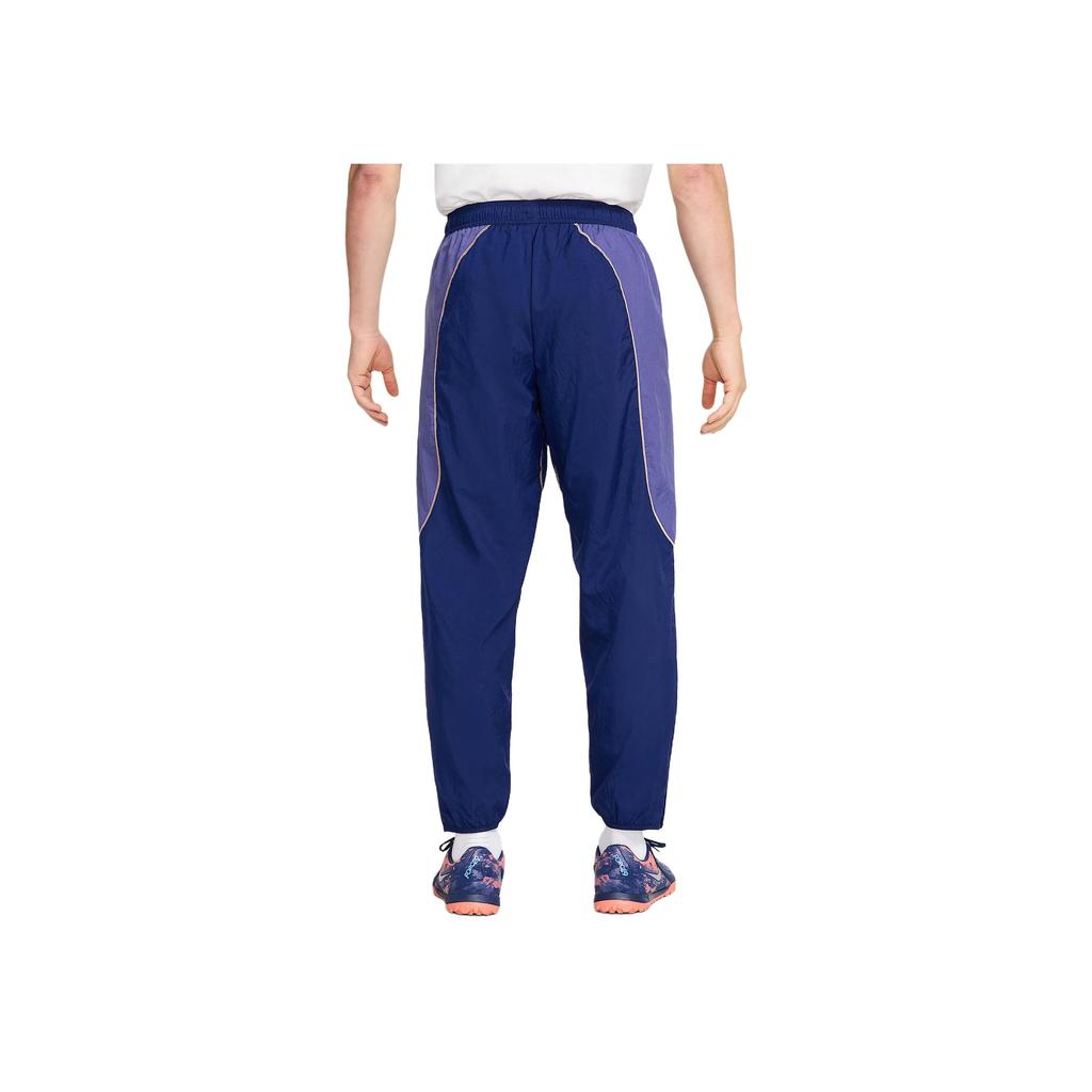 Nike Color Block Drawstring Loose Knit Sports Pants Men bottoms Blue HJ3805-492