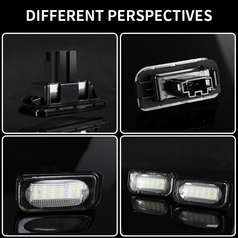 For Mercedes Benz C CLK Class W203 C209 W209 Canbus LED License Plate Lights Car Number Plate Lamps A2038200556, A2038200066