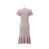 Francfranc Moist Feather Knit Glitter 2025 Relaxed Knit Dress Dress, Pink, Model,