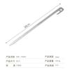 Heavy Duty Camping Tent Pegs 3mm Thick Steel Stakes Snow Ground Tarp Anchoring Outdoor Gear
