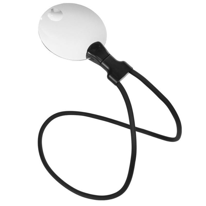Ultra HD 3X 10X Magnifying Glass Neck Hanging, Multifunctional Handheld Tabletop Magnifier for Seniors, Adjustable Neck Accessory for Reading, Sewing