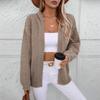 Women S Vintage Loose Hooded Long Sleeve Knit Cardigan Sweater Coat