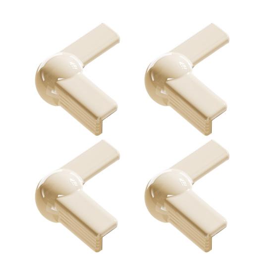 4Pcs Furniture Corner Protector Anti-collision Baby Proof Self-adhesive Table Desk Right Angle Sharp Edges Corner Guard Bumper Protective Cover