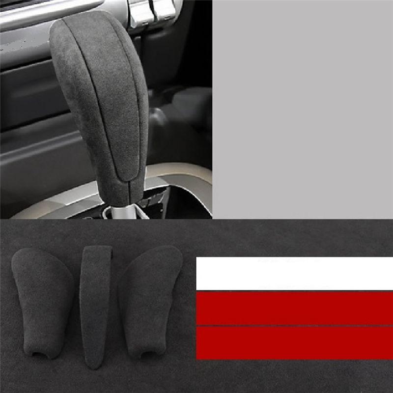 Car Gear Handle Sleeve Lever Cover Car Handball Protection Sticker Car Interior Parts For Cayenne 04-09 A