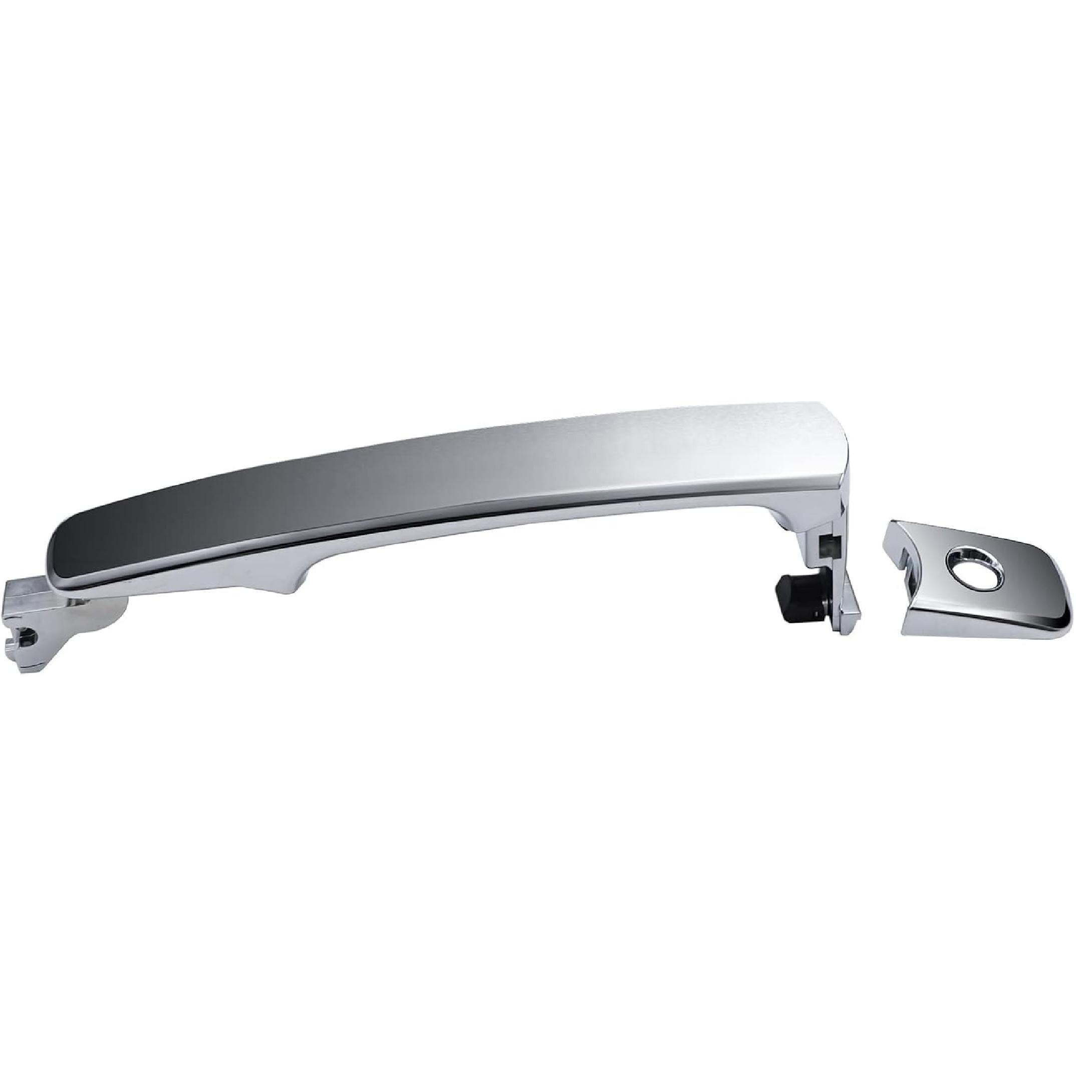 Chrome Exterior Outside Door Handle Front Left Driver Side Door Handle with Smart Entry Keyless for 2010 2011 2012 2013 Nissan Rogue 80640-CZ31B, 80640-CA012