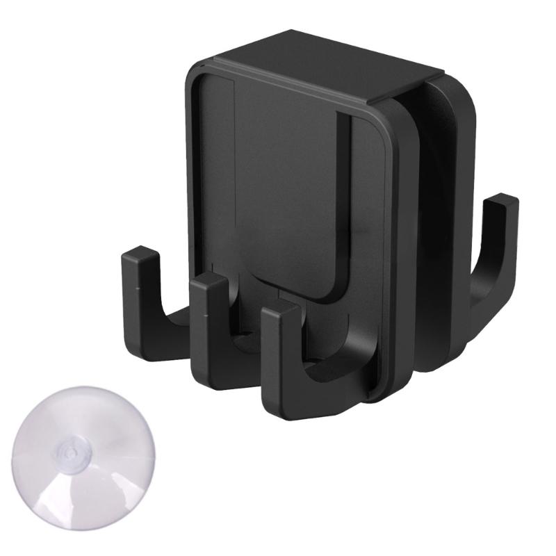 

Bathroom Silicone Double Sided Towel Hook Robe Clothes Hanger Over Glass Door Shower Towel Rack for Glass Door чёрный