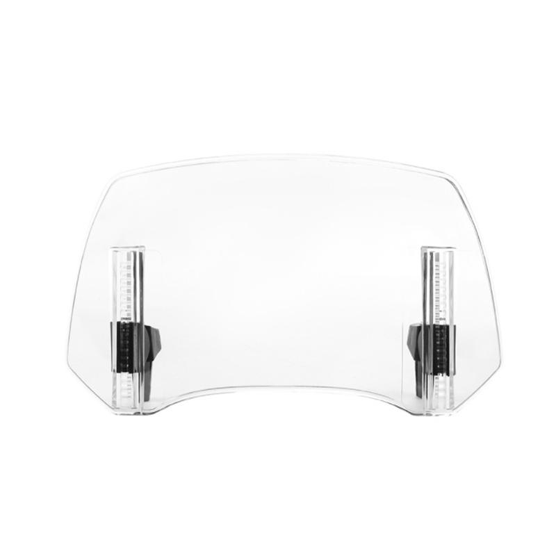 Universal Motorcycle Windshield Extension Adjustable Spoiler Clamp On Windscreen Deflector Wind Protection For Most Motorcycle M