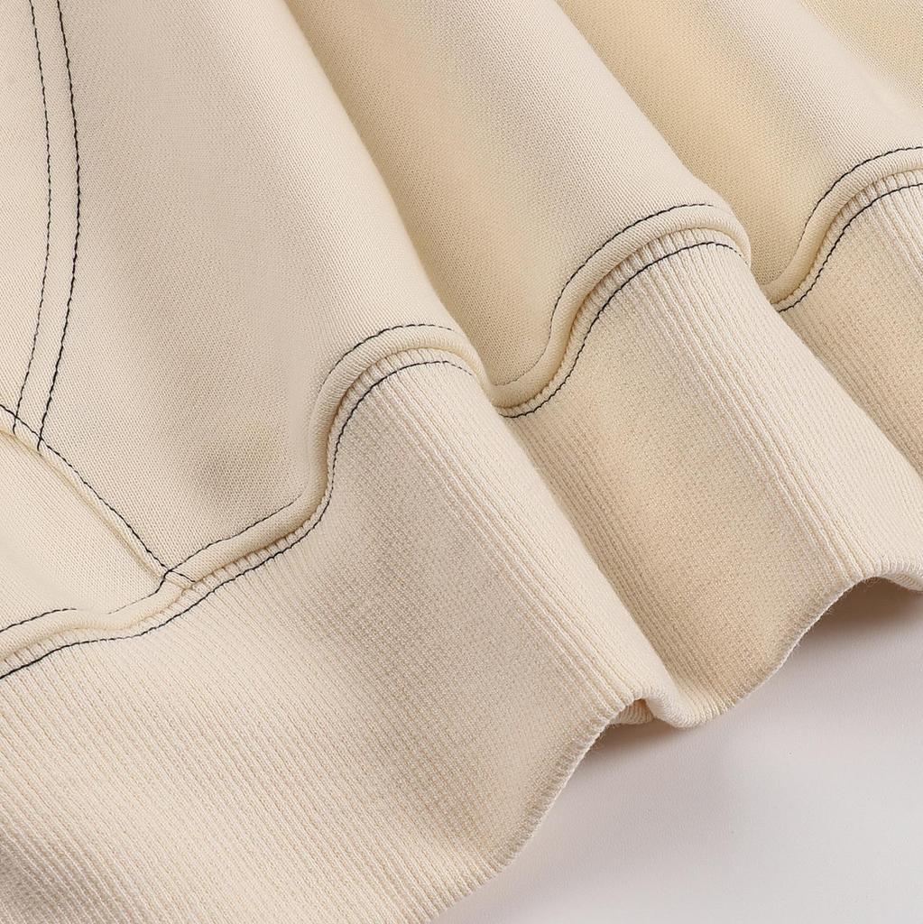 AMI 2025 Autumn and Winter New Letter Embroidery High-quality Cotton Men Hooded Sweatshirt