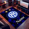 Custom Personalization Inter Milan Print Area Rug - Soft, Washable Non-Slip Indoor Mat,Living Room,Home&Office Decorative Rug