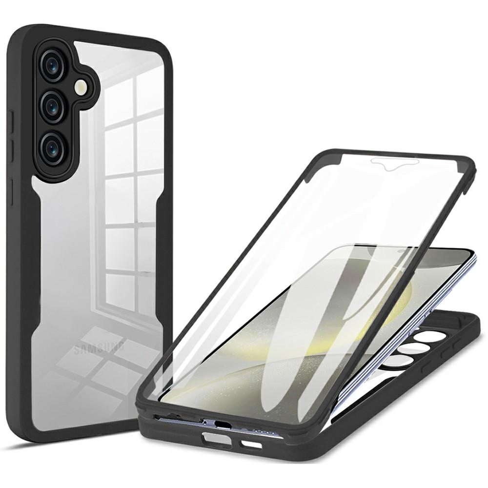 For Samsung Galaxy S25 FE Case Acrylic+TPU Clear Phone Cover with PET Screen Film