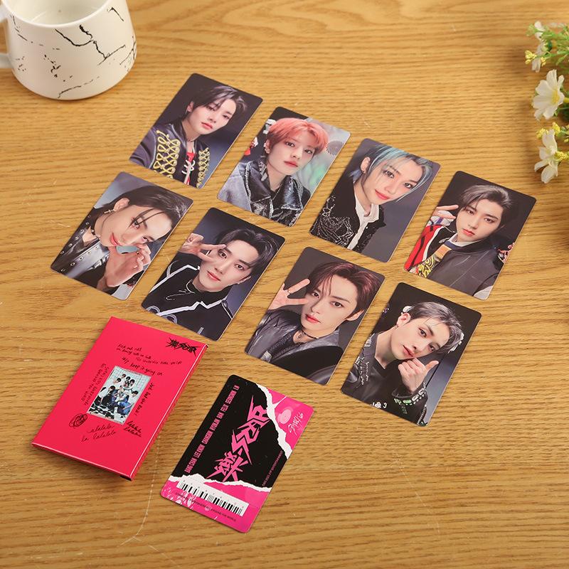 Skzoo Stray Kids Rock Star Album Same Style Photocards Hyunjin Han Idol Collectible Lomo Cards Fan Merch For Fans Collection Kid Friendly Entertaining