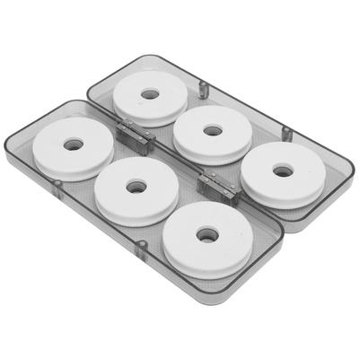 6pcs Fishing Plastic Foam Spool Fishing Line Storage Lure Rig Holder Organizer Accessories