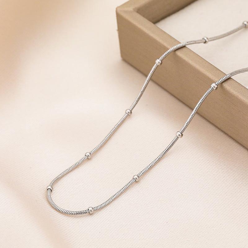 45-60cm   Copper Snake Chain Necklace Jewelry European Style Popular Women Mens Cute Charms Fashion Christmas Gift