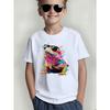 Boys Cool Lizard With Sunglasses Print Crewneck Short Sleeve Tee