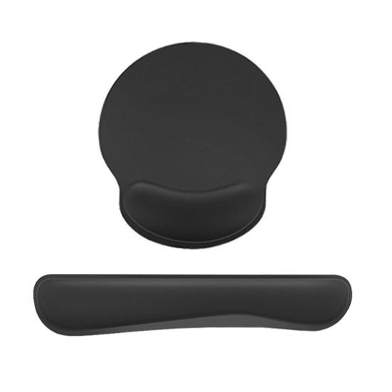 Rubber Memory Foam Wrist Rest Mouse Pad Extra Thick Non-Slip Base Wear Resistant Ergonomic Keyboard Mouse Wrist Support Pad