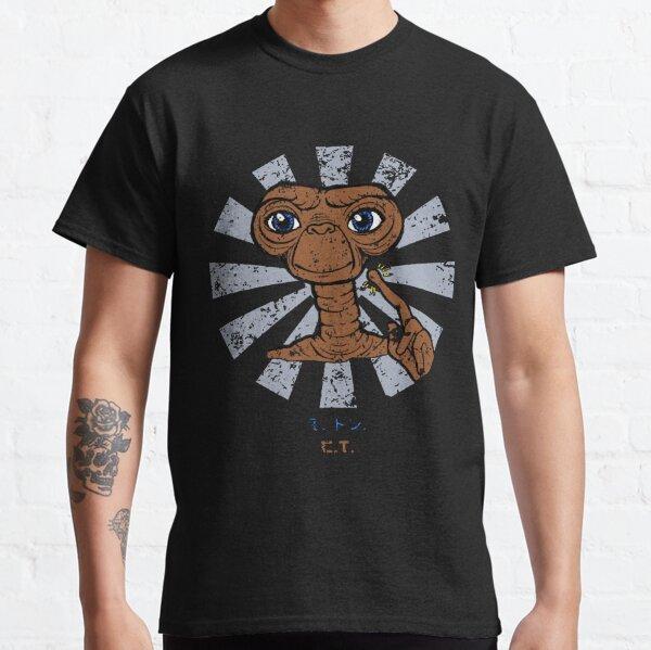Novelty ET The Extra Terrestrial E.T. T-Shirts for Men Crewneck 100% Cotton T Shirt Short Sleeve Tee Unique Clothes for Male