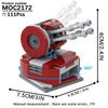 MOOXI Weltraumkrieg Panzer Modell Bausteine DIY Diorama Erwachsene Kinder Spielzeug Bausteine Set Montessori Geschenke Raumdekoration