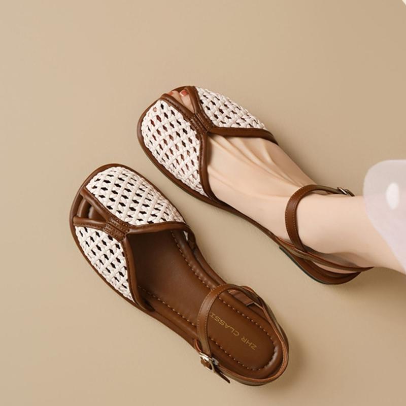 

Fashion Women Fashion Sandals Casual Heeled Shoes Walking Cozy Shoes Woman Slippers 2025 New Trend Brand Summer Dress Female Zapatillas 35 бежевый