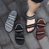 Women’s Sandals Slides Roman Sandals for Men Outdoor Beach Casual Black Flats Shoes Over Sized Grey Hollow Open Toe Summer Shoes for Girl 36-45
