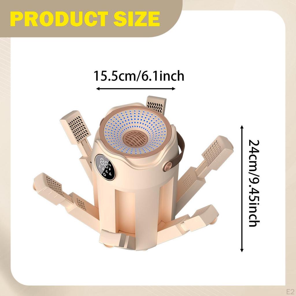 Boot Dryer Portable Display Multipurpose Warmer for Boots Apartment Home Use beige