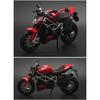 1/12 DUCATI Streetfighter V4 Karbonowy Czerwony Odlewane Pojazdy Zabawkowe Kolekcjonerskie Hobby Model Motocykla Zabawki Prezenty Urodzinowe dla Dzieci