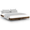 Struttura Letto senza Materasso Finitura Rovere Affumicato 120 x 200 cm Legno Ingegnerizzato