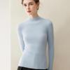 Women's Slim Fit Pure Cashmere Sweater, Half-High Neck, Soft Knit, Solid Color, 2026 Autumn/Winter Collection.