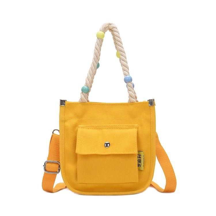 Stylish Black Canvas Shoulder Bag For Women With Large Capacity For Daily Use