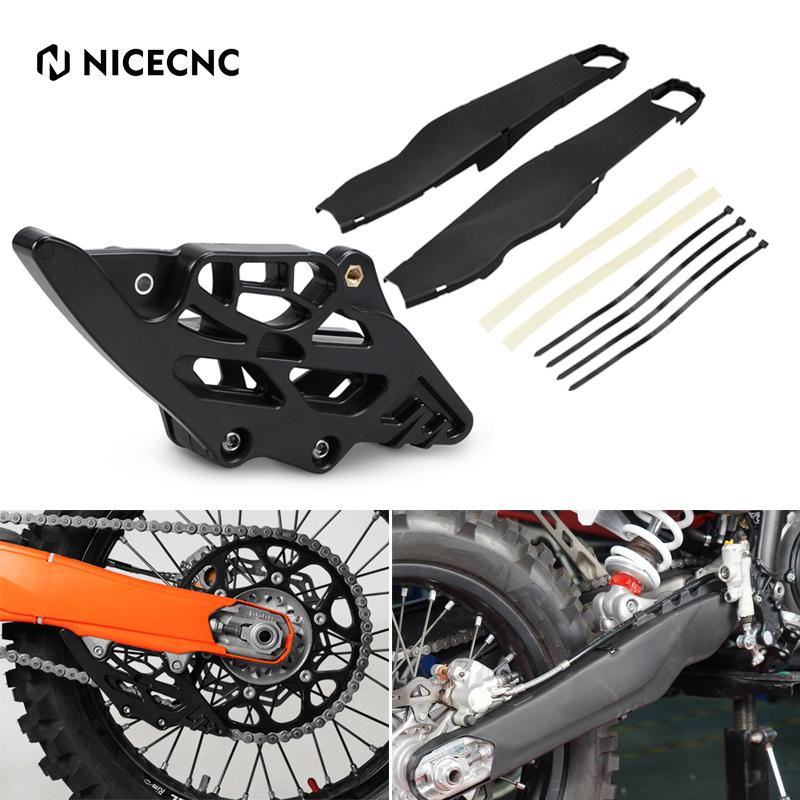 Swingarm Guard & Chain Guide Slider Protector For KTM EXC 300 EXCF 350 2024 SX125 SXF 250 SXF 450 2023-2024 For Husqvarna TE 300