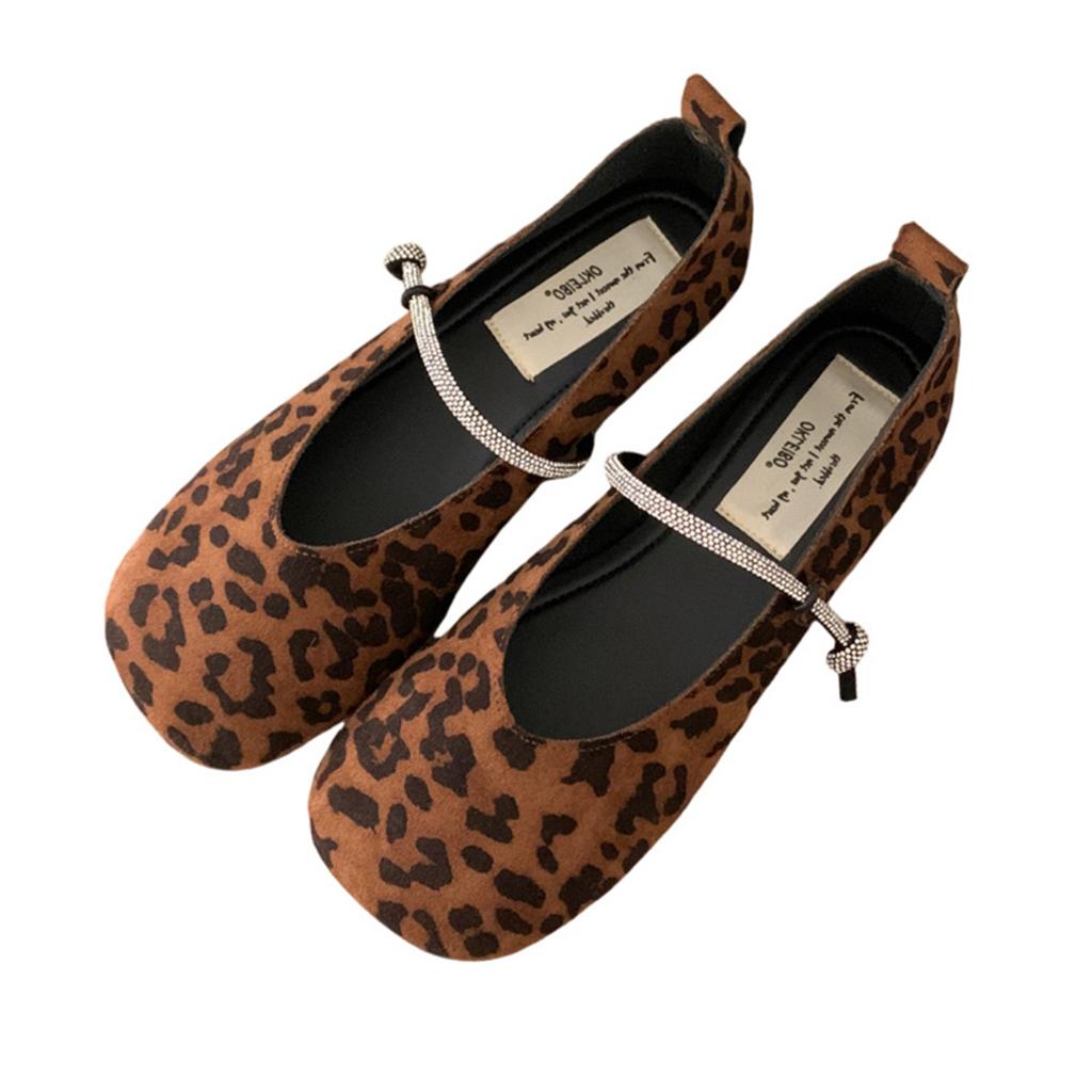 Gentle shallow mouth single shoes women's new rhinestone sparkling Mary Jane shoes grandma shoes flats