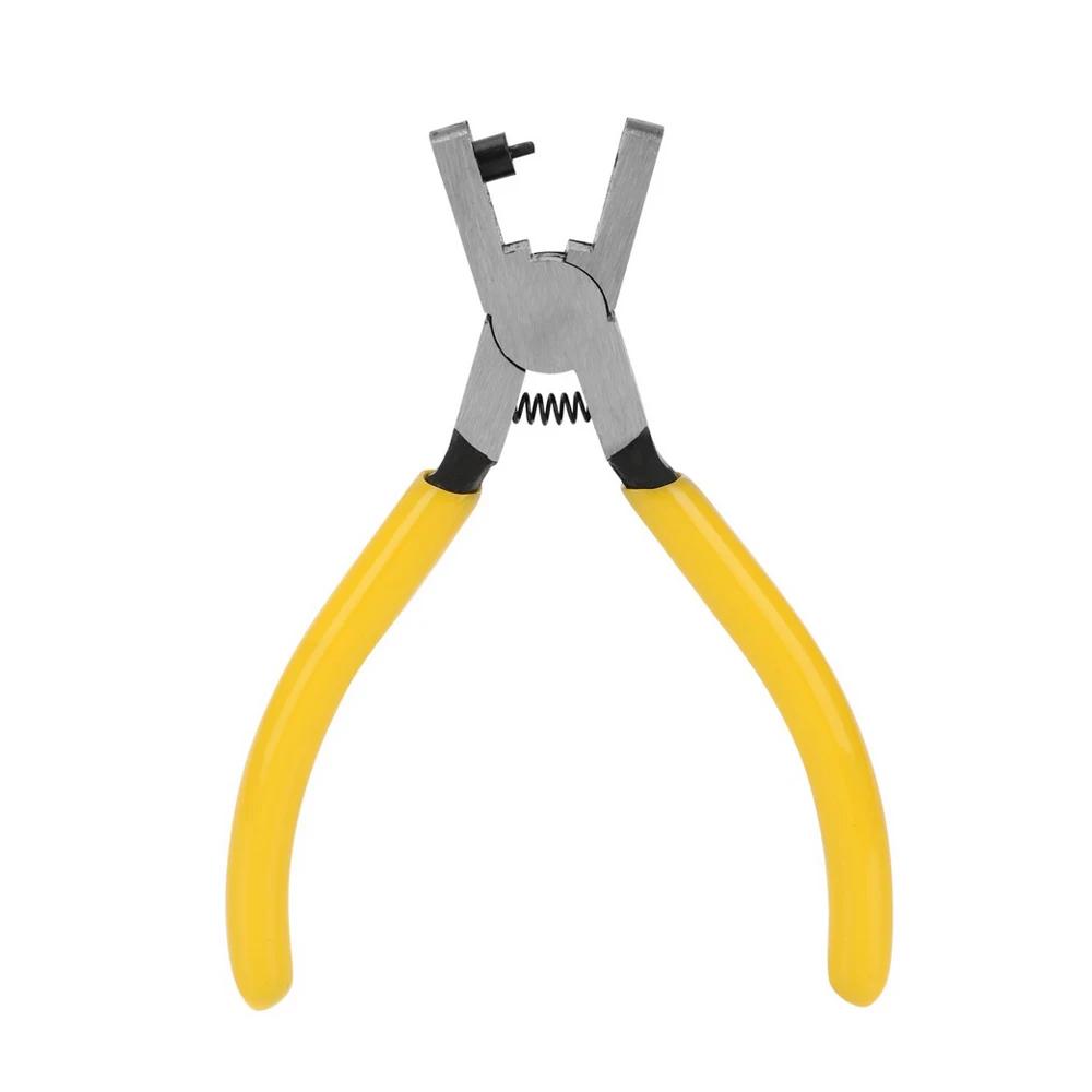 

Кожаный ремень, дырокол, плоскогубцы, дырокол, вращающаяся швейная машина, инструмент для установки сумки, ремешок для часов, ремешок, домашнее ремесло из кожи жёлтый