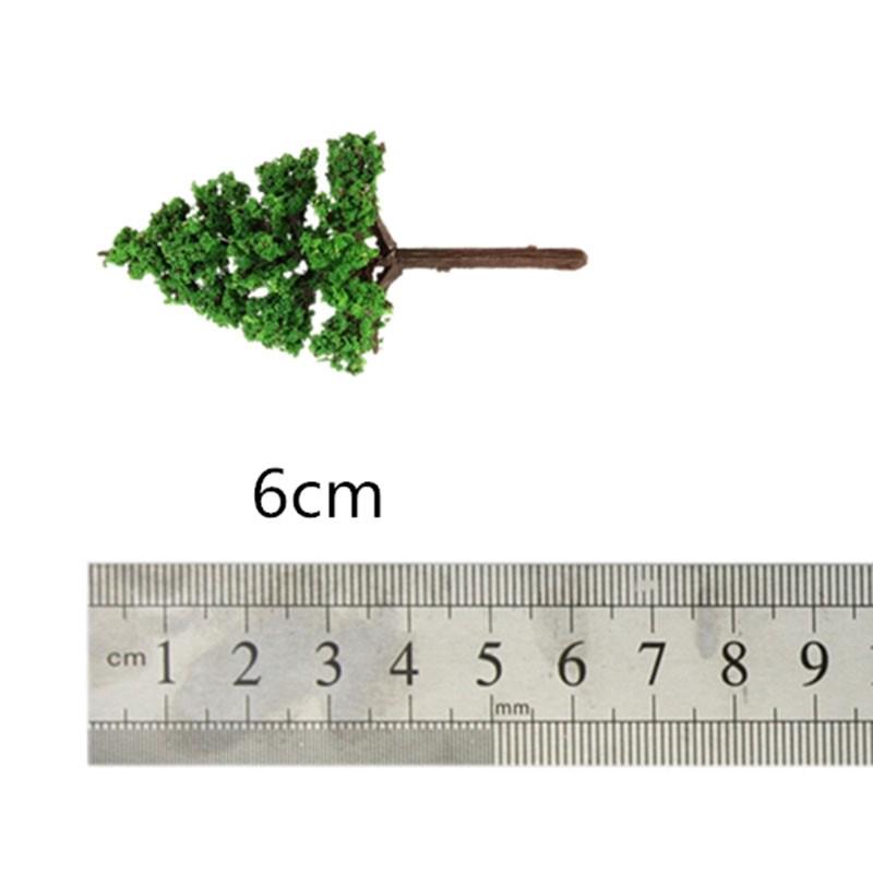 20pcs 60mm Scale Model Poplar Trees Layout Railway Road Landscape