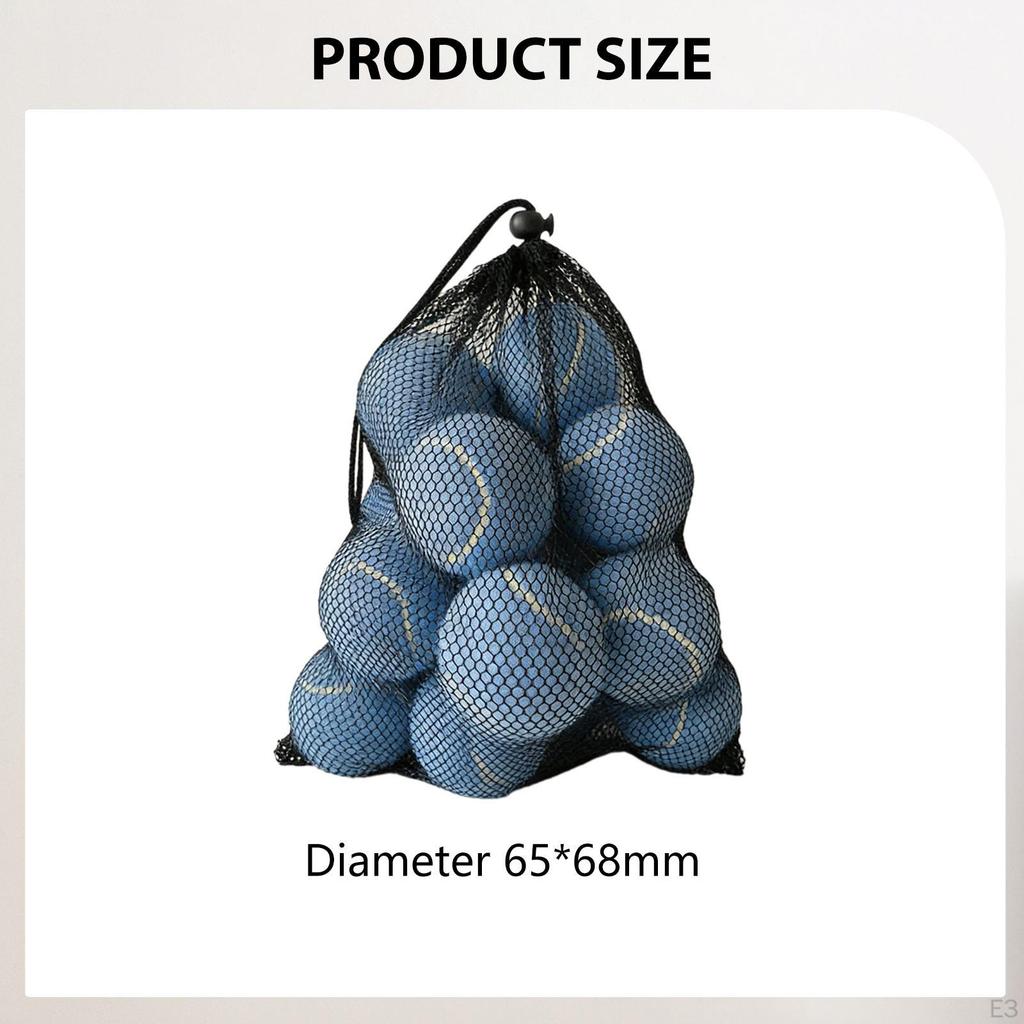 12 Pieces Tennis Balls Exercise Playing High Elastic Practice for Games Training