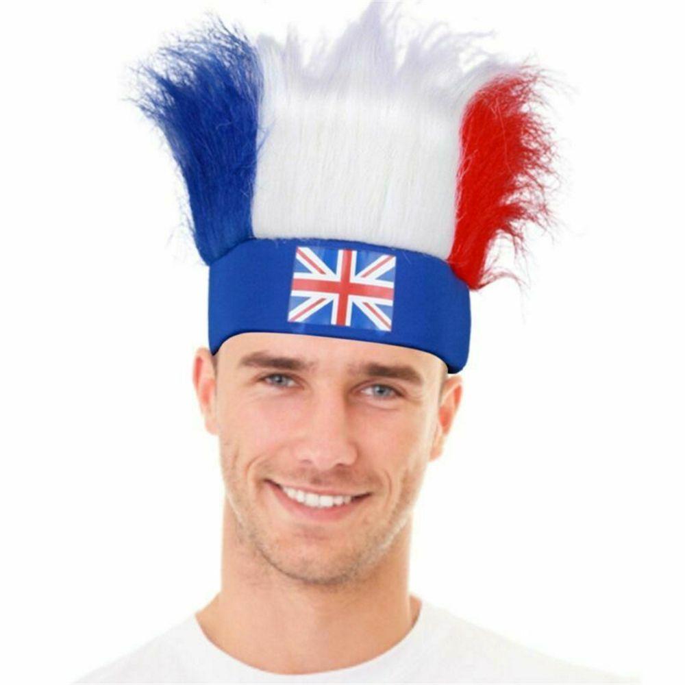 Buy DIY Decorations Party Supplies Red White Blue Headband Wig Head