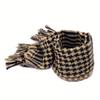 Arab Houndstooth Tassel Scarf: Warm, Sandproof Tactical Shawl for Autumn/Winter