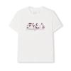 Fila Heritage Soft Comfortable Floral Logo Loose Round Neck Short Sleeve T-Shirt Women Tops Cloud-White F11W538112FWT