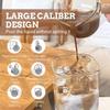 Värmebeständig Kaffeglasmugg med Lock och Sugrör, Transparent Mjölkte-Juice-Mugg, Idealisk för Juldrycker